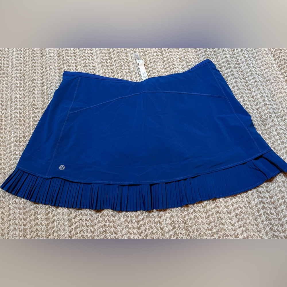 lululemon athletica Blue Pleated Hem Tennis Skirt